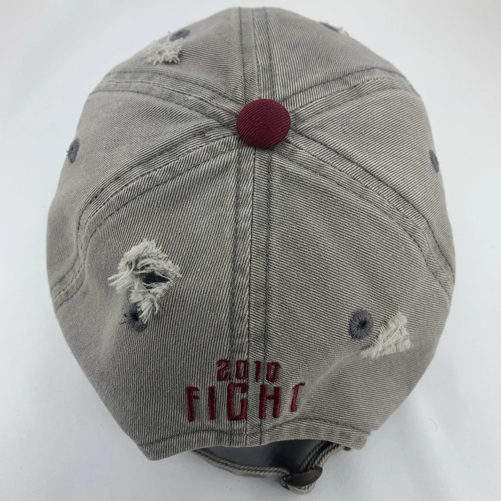 Oklahoma Sooners OU Boomer Hat Sherri Coale 2010 Fight Adjustable TOW Cap DAMAGE